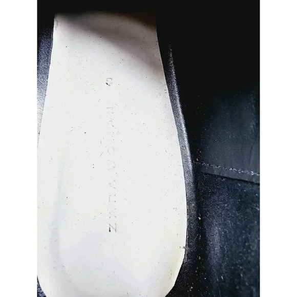 Zara Women's Size 40 (US 9.5-10) Charcoal Gray Wingtip Playform Lace Up Shoes - Picture 8 of 14